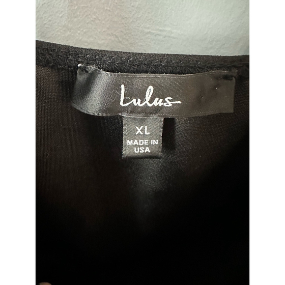 Women's Lulus Dress Size XL Black - Picture 5 of 5